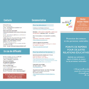 Dépliant- Points de repère pour de justes relations éducatives