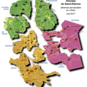 Carte agglomération de Saint-Etienne