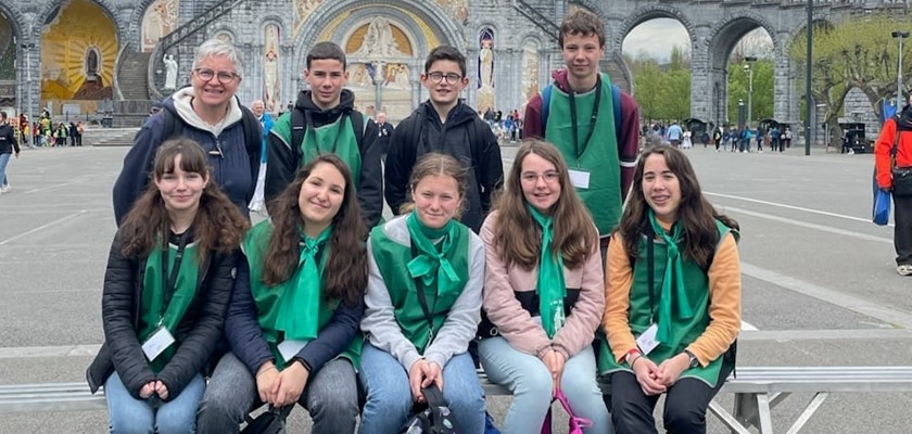 Saint-Marcellin-en-Pilat : Les jeunes du collège Saint-Régis à Lourdes