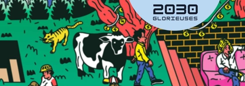 Voyage en 2030 Glorieuses avec Église verte