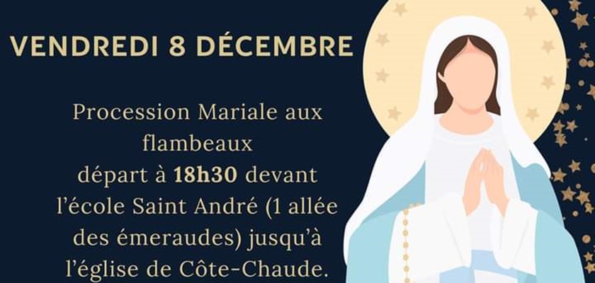 Fête de l'Immaculée Conception à Côte-Chaude