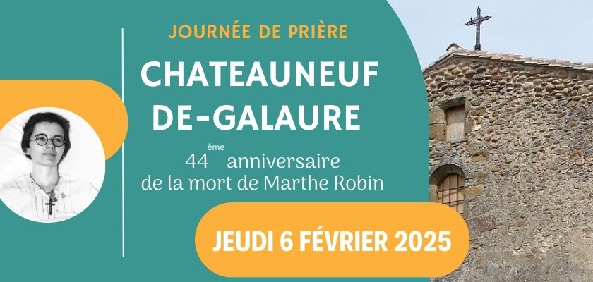 affiche de la journée de prière Chateauneuf de-Galaure