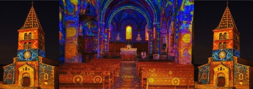 Son et lumière à l'église de Saint-Appolinard
