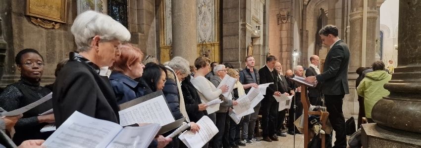 Répétition du chœur diocésain pour la messe chrismale