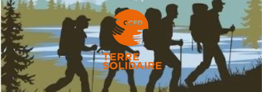 Marche solidaire avec le CCFD-Terre Solidaire, à Doizieux