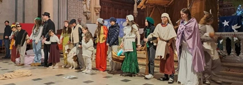 Sainte-Marie-entre-Rhône-et-Pilat : beau succès pour la pastorale des santons de Provence